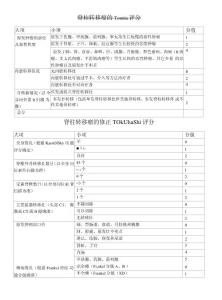 脊柱转移瘤评分TomitaTokuhashiECOG-PSKarnofskyWBB分型SINS