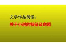 高考语文复习-于小说的特征及命题+课件(共35张PPT)