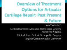 Cell Therapies for Articular Cartilage Injury