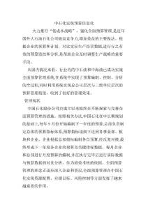 中石化實現(xiàn)預算信息化