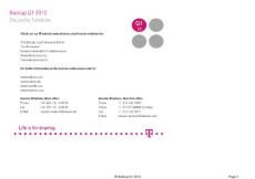 德國(guó)電信2012年第一季度財(cái)報(bào)