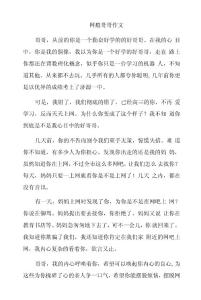 网瘾哥哥作文