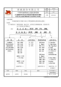 電阻封裝規(guī)格