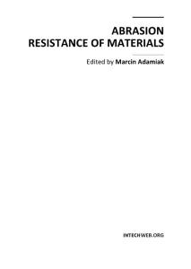 Abrasion Resistance of Materials