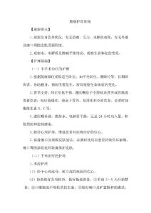 肠瘘护理常规