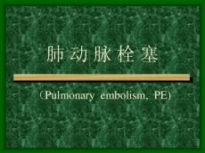 肺动脉栓塞