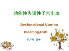 功能性失调性子宫出血汇总