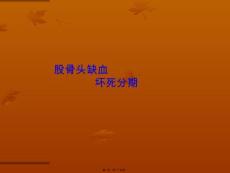 股骨头坏死分期