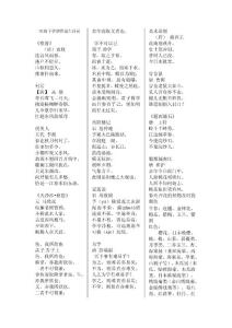 二年级下学期背诵古诗词篇目