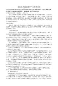 液壓系統振動噪聲產生原因分析