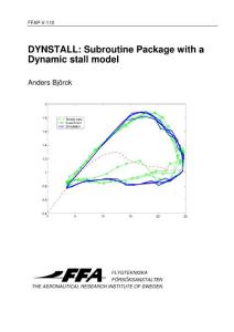 DYNSTALL Subroutine Package with a Dynamic stall model