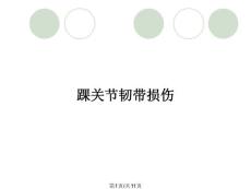 踝关节韧带损伤