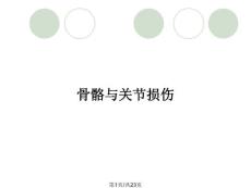 骨骼与关节损伤