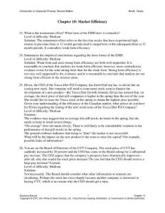 Introduction to Corporate Finance Solution Manual Chapter 10