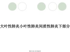 大叶性肺炎小叶性肺炎间质性肺炎下部分