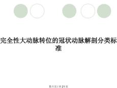 完全性大动脉转位的冠状动脉解剖分类标准