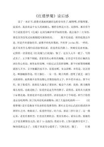 《红楼梦魇》读后感