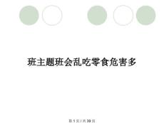 班主题班会乱吃零食危害多