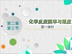 化學反應速率和限度說課