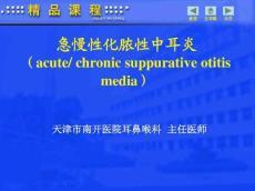 急慢性化脓性中耳炎