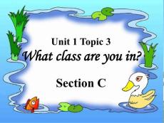 七年级英语上册 Unit 1 Topic 3 What class are you in Section C