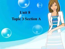 八年级(下)英语 Unit 8 Topic 3 Section A