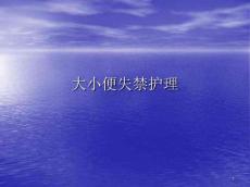 大小便失禁护理ppt医学课件