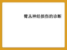 臂丛神经损伤的诊断