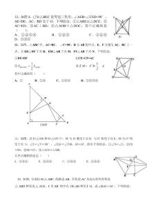 [初二數學]八上幾何試題集錦