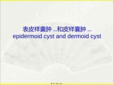 表皮样囊肿和皮样囊肿PPT课件