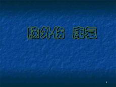 脑外伤康复ppt课件