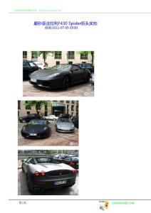 [汽車]磨砂版法拉利F430 Spider街頭實拍