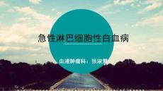 急性淋巴细胞性白血病删减版