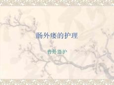 肠外瘘的护理