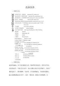 洗滌保養方法