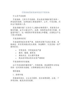 羊炭疽病的症状如何防治羊炭疽病