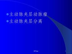 主动脉夹层动脉瘤主动脉夹层分离课件