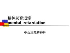 精神发育迟滞