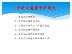 骨折及前臂骨折的固定