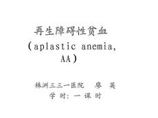 再生障碍性贫血课