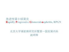 急进性肾小球肾炎