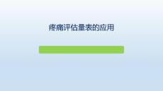 疼痛与疼痛评估量表