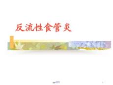 反流性食管炎--课件