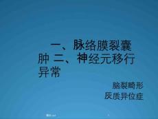 脉络膜裂囊肿课件