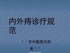 《内外痔诊疗规范》ppt课件