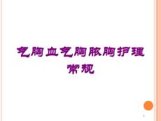气胸血气胸脓胸护理常规培训ppt课件
