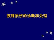 胰腺损伤的诊断和处理课件