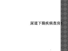 尿道下裂疾病查房课件
