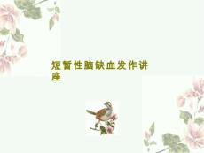 短暂性脑缺血发作讲座课件