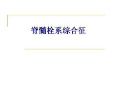 脊髓栓系综合征培训ppt课件